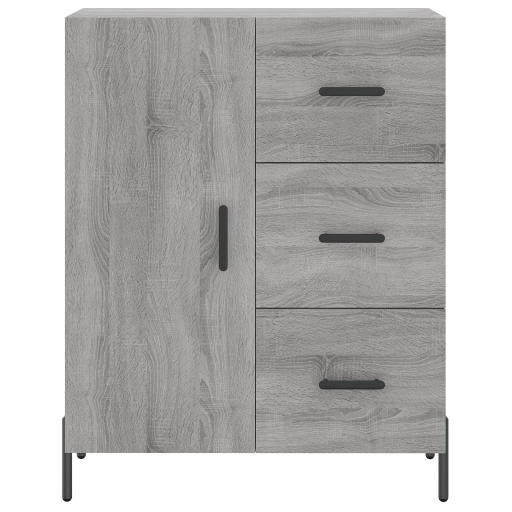 Dressoir 69,5x34x90 cm bewerkt hout grijs sonoma eikenkleurig - AllerleiShop