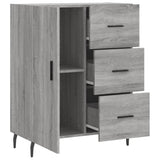 Dressoir 69,5x34x90 cm bewerkt hout grijs sonoma eikenkleurig