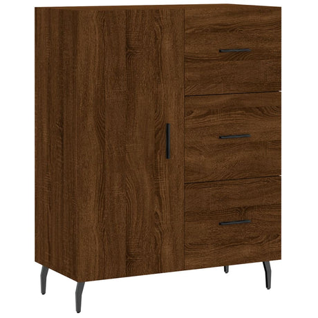 Dressoir 69,5x34x90 cm bewerkt hout bruin eikenkleur - AllerleiShop