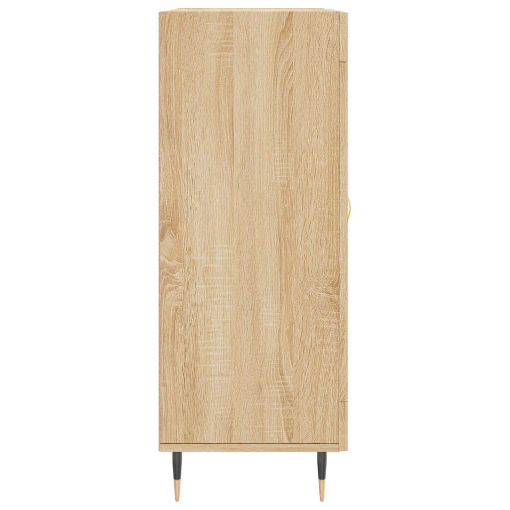 Dressoir 69,5x34x90 cm bewerkt hout sonoma eikenkleurig