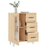 Dressoir 69,5x34x90 cm bewerkt hout sonoma eikenkleurig