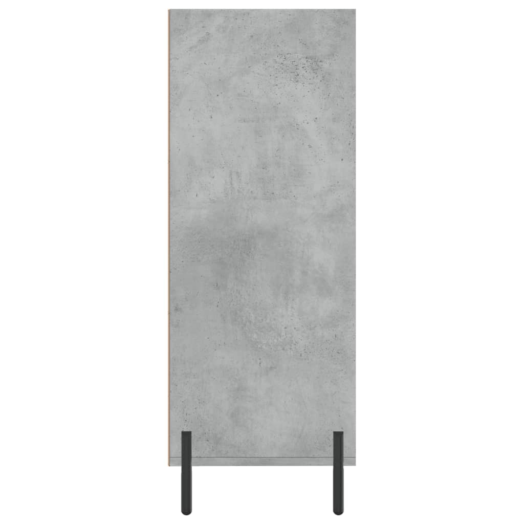 Schappenkast 69,5x32,5x90 cm bewerkt hout betongrijs