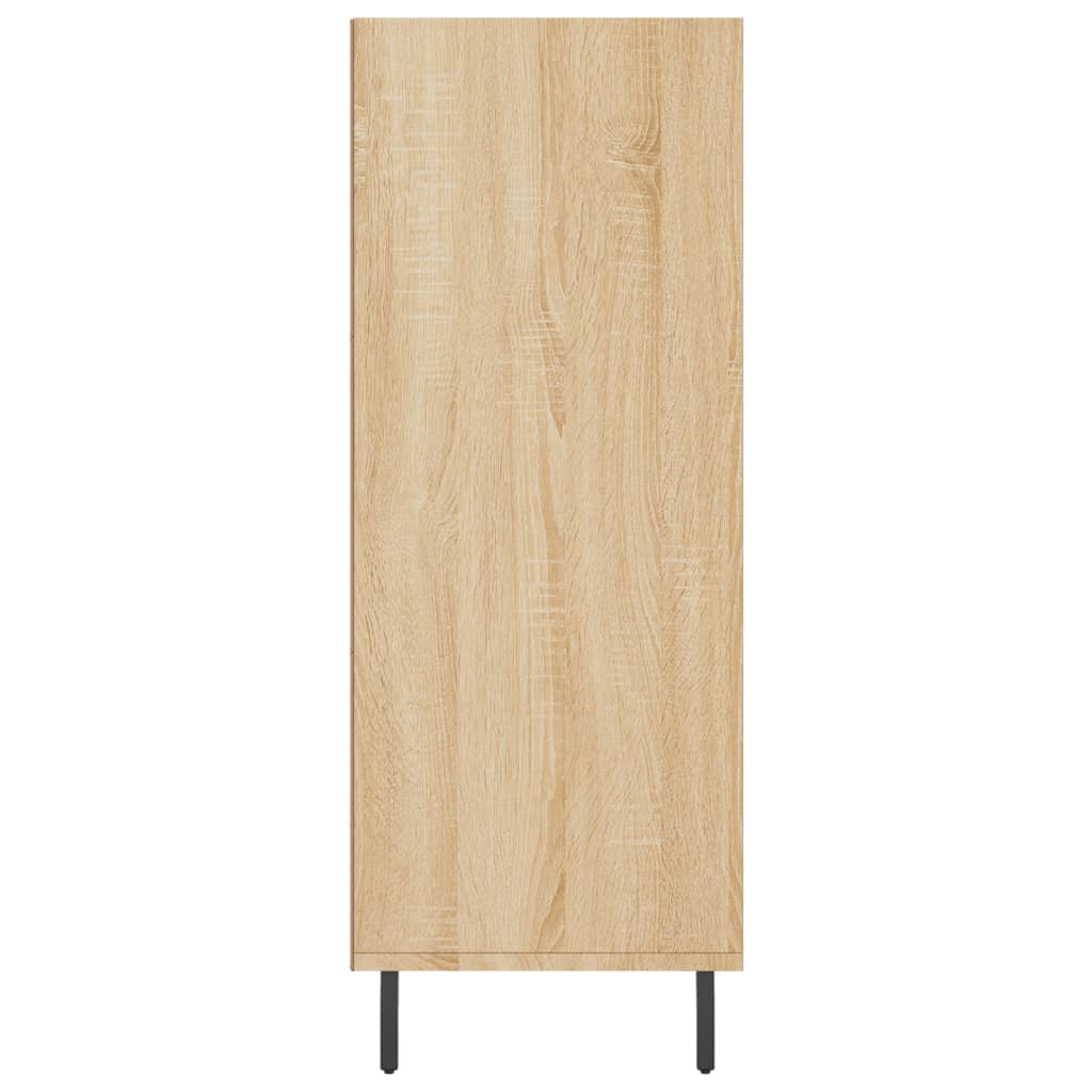 Schappenkast 69,5x32,5x90 cm bewerkt hout sonoma eikenkleurig