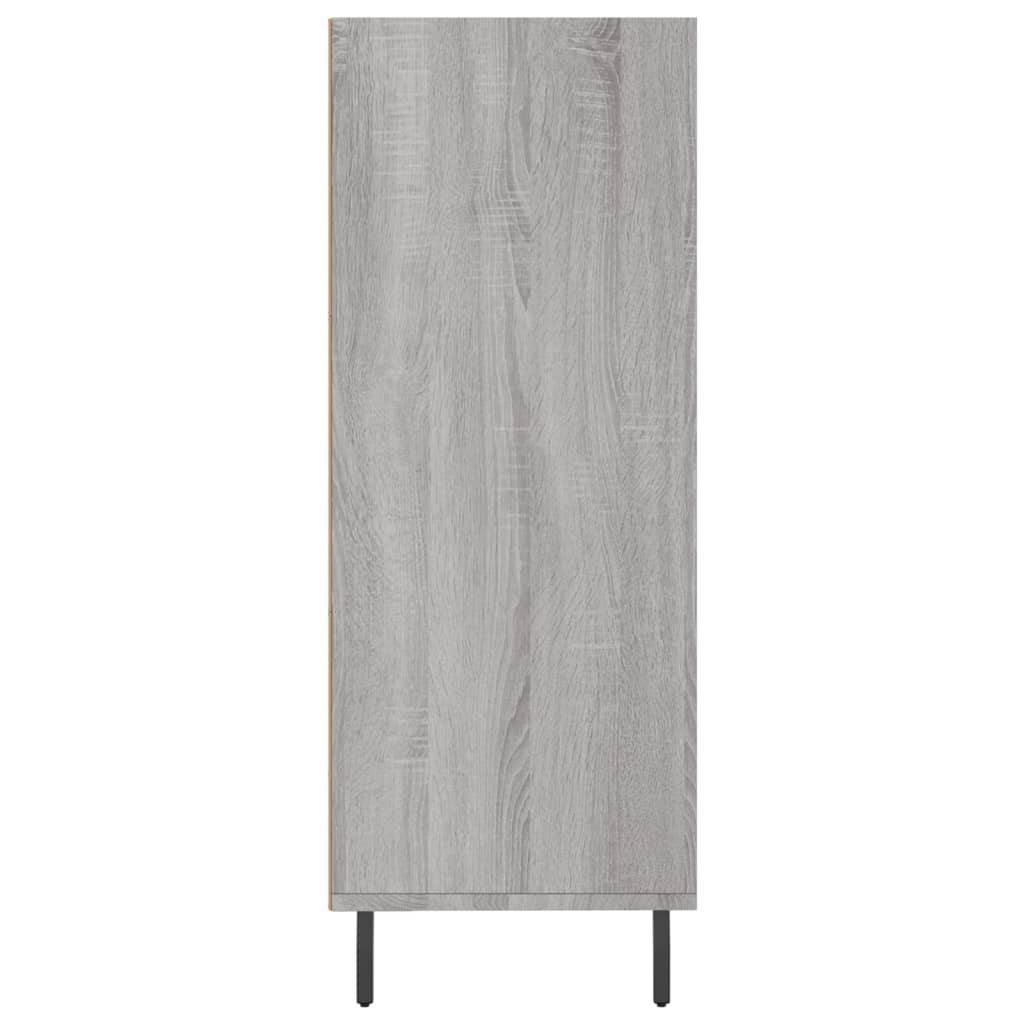 Schappenkast 69,5x32,5x90 cm bewerkt hout grijs sonoma eiken