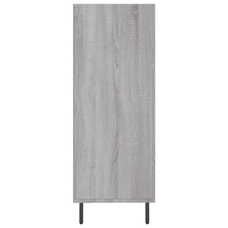 Schappenkast 69,5x32,5x90 cm bewerkt hout grijs sonoma eiken