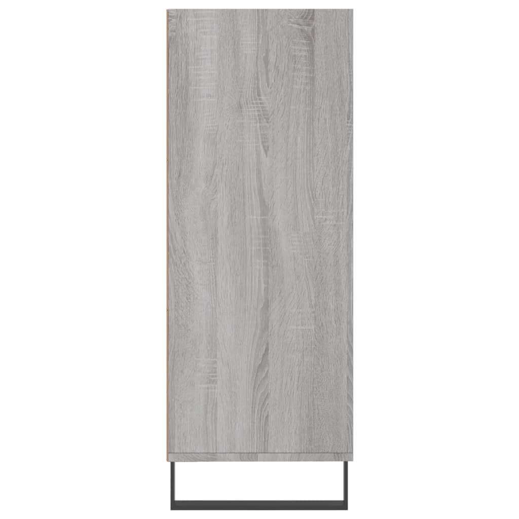 Schappenkast 69,5x32,5x90 cm bewerkt hout grijs sonoma eiken