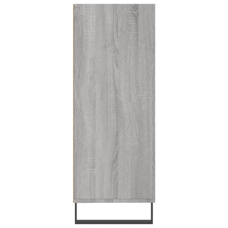 Schappenkast 69,5x32,5x90 cm bewerkt hout grijs sonoma eiken