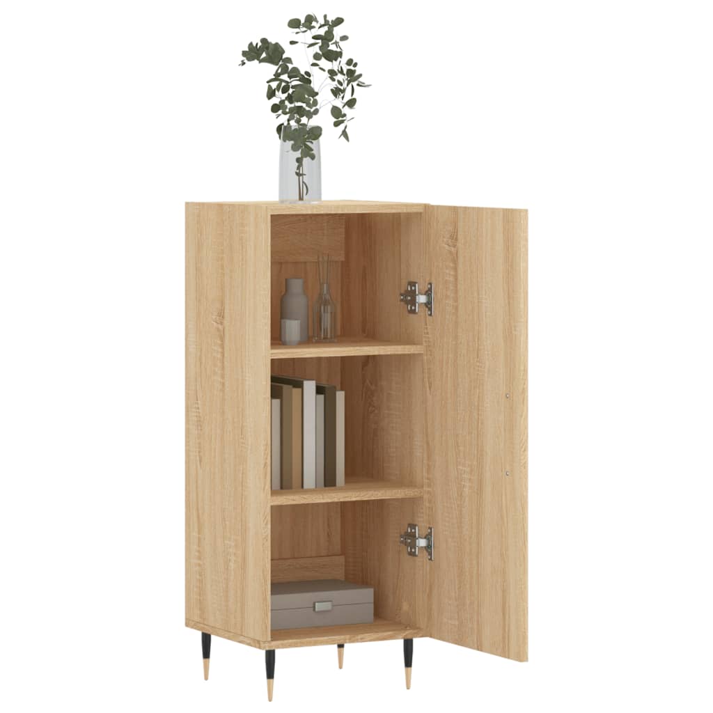 Dressoir 34,5x34x90 cm bewerkt hout sonoma eiken