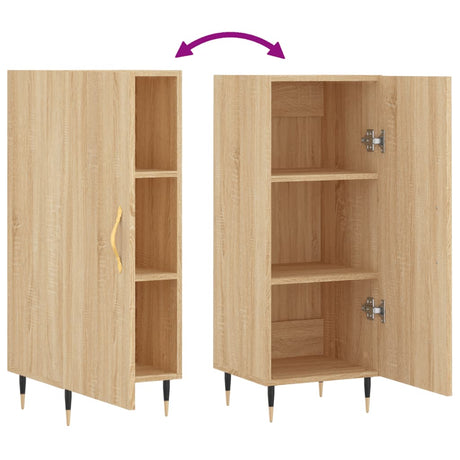 Dressoir 34,5x34x90 cm bewerkt hout sonoma eiken