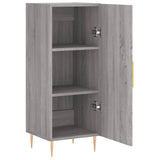 Dressoir 34,5x34x90 cm bewerkt hout grijs sonoma eikenkleurig