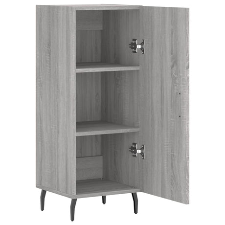 Dressoir 34,5x34x90 cm bewerkt hout grijs sonoma eikenkleurig