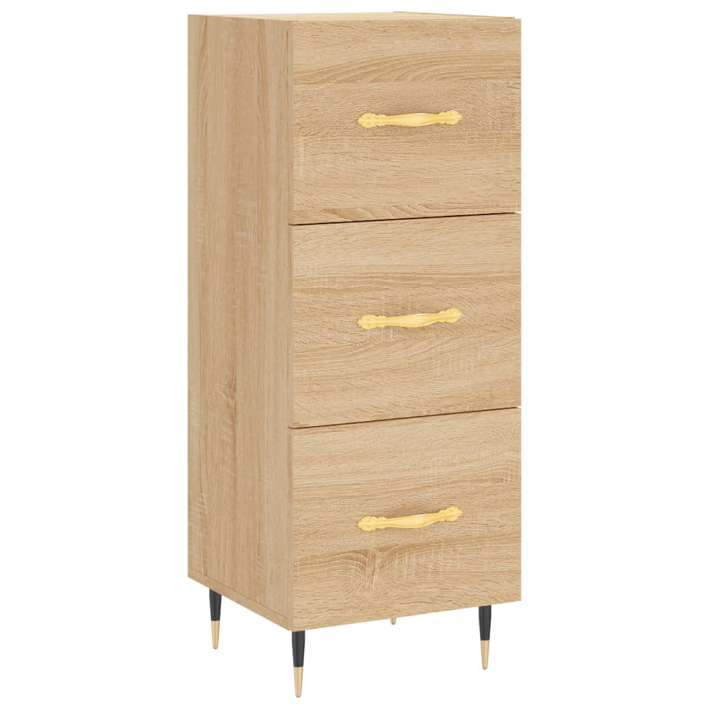 Dressoir 34,5x34x90 cm bewerkt hout sonoma eiken