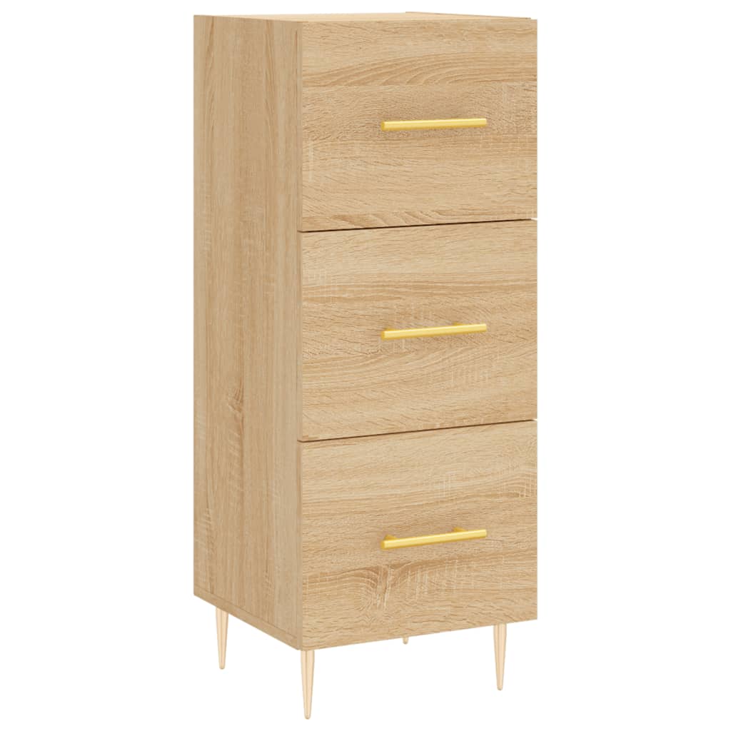 Dressoir 34,5x34x90 cm bewerkt hout sonoma eiken