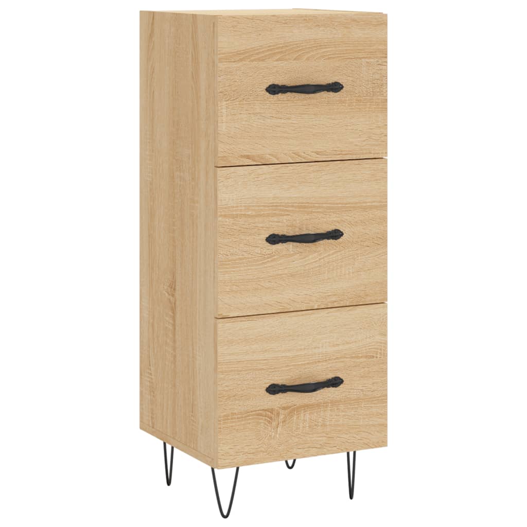 Dressoir 34,5x34x90 cm bewerkt hout sonoma eiken