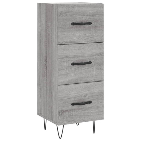 Dressoir 34,5x34x90 cm bewerkt hout grijs sonoma eikenkleurig