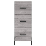 Dressoir 34,5x34x90 cm bewerkt hout grijs sonoma eikenkleurig