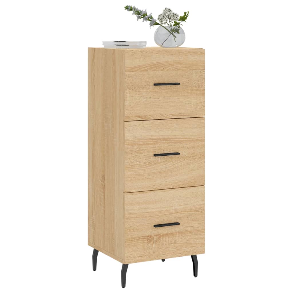 Dressoir 34,5x34x90 cm bewerkt hout sonoma eiken