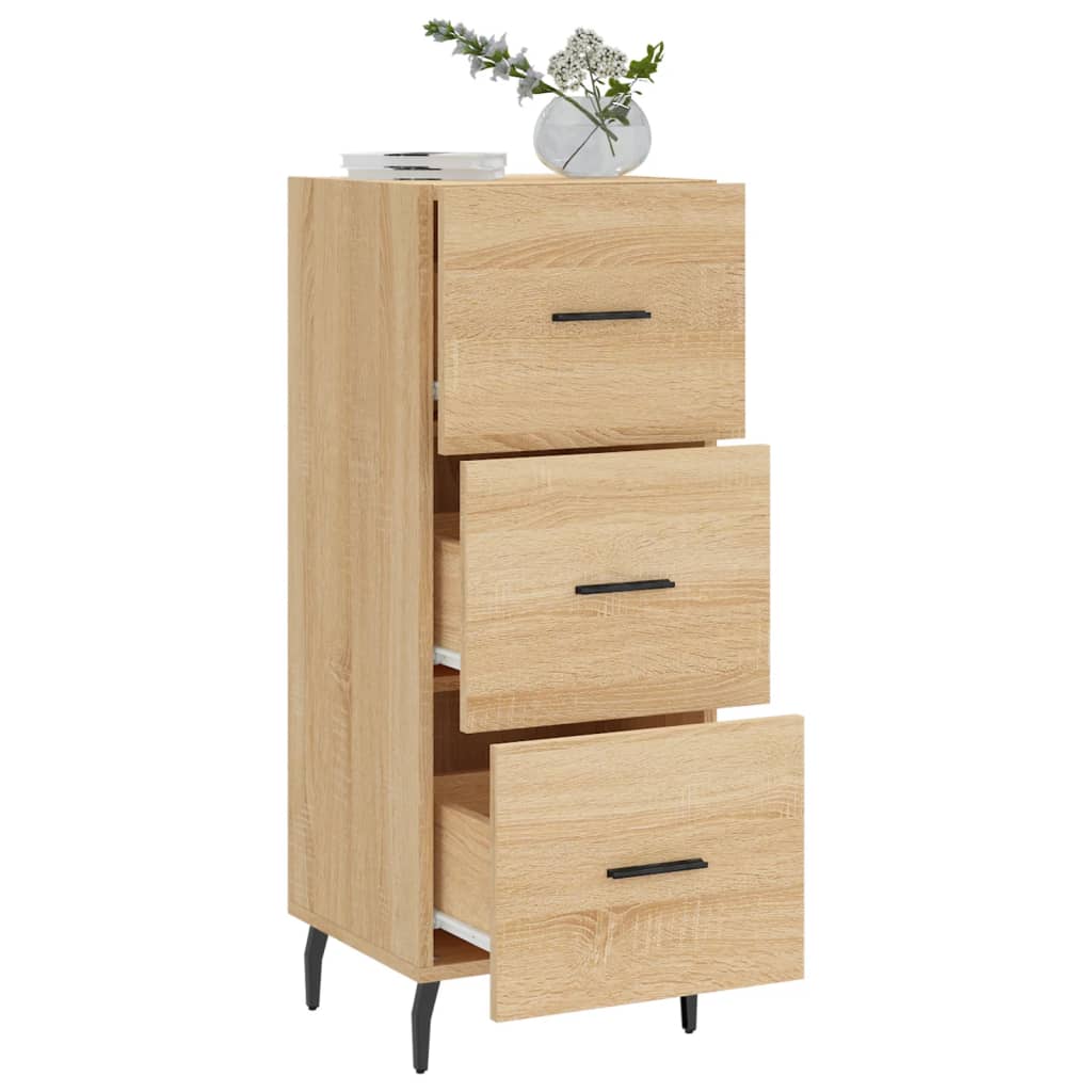 Dressoir 34,5x34x90 cm bewerkt hout sonoma eiken