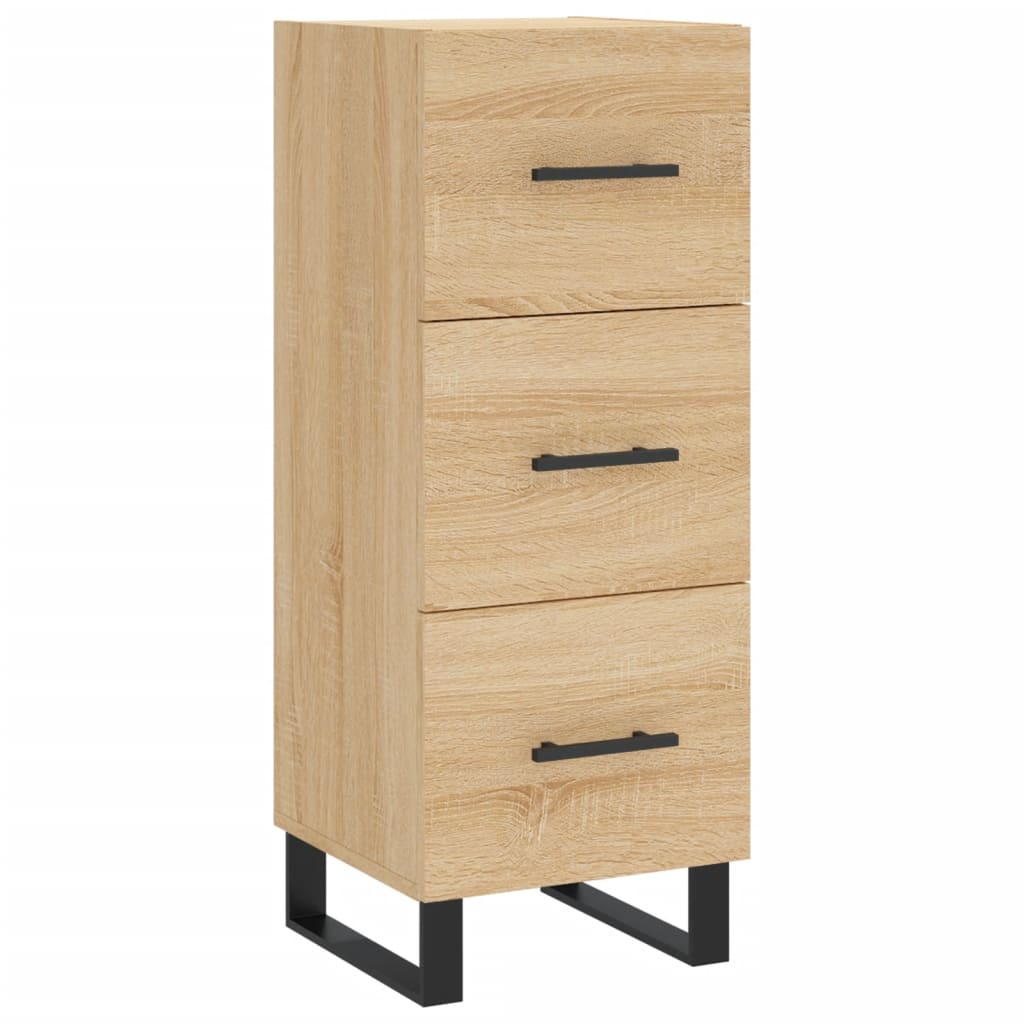 Dressoir 34,5x34x90 cm bewerkt hout sonoma eiken