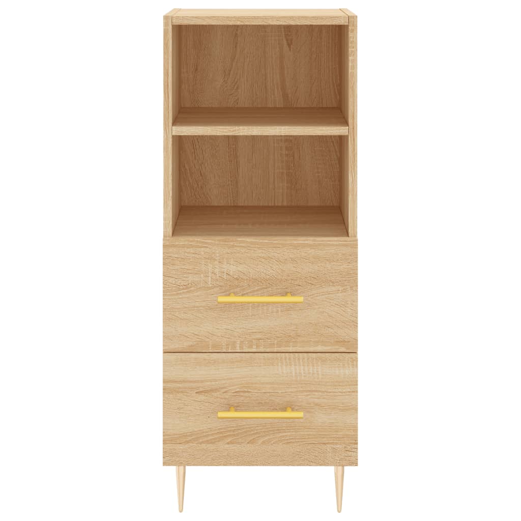 Dressoir 34,5x34x90 cm bewerkt hout sonoma eiken