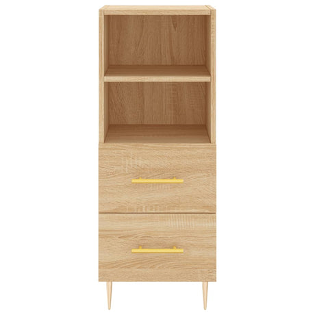 Dressoir 34,5x34x90 cm bewerkt hout sonoma eiken