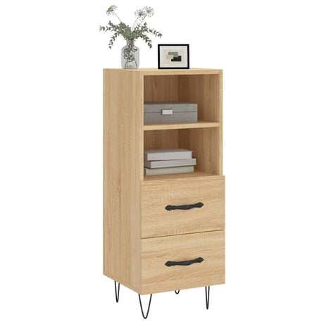 Dressoir 34,5x34x90 cm bewerkt hout sonoma eiken