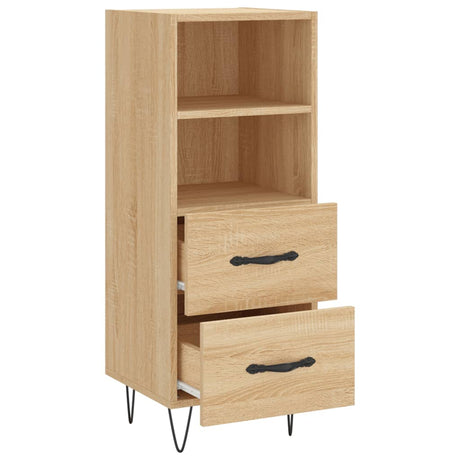 Dressoir 34,5x34x90 cm bewerkt hout sonoma eiken