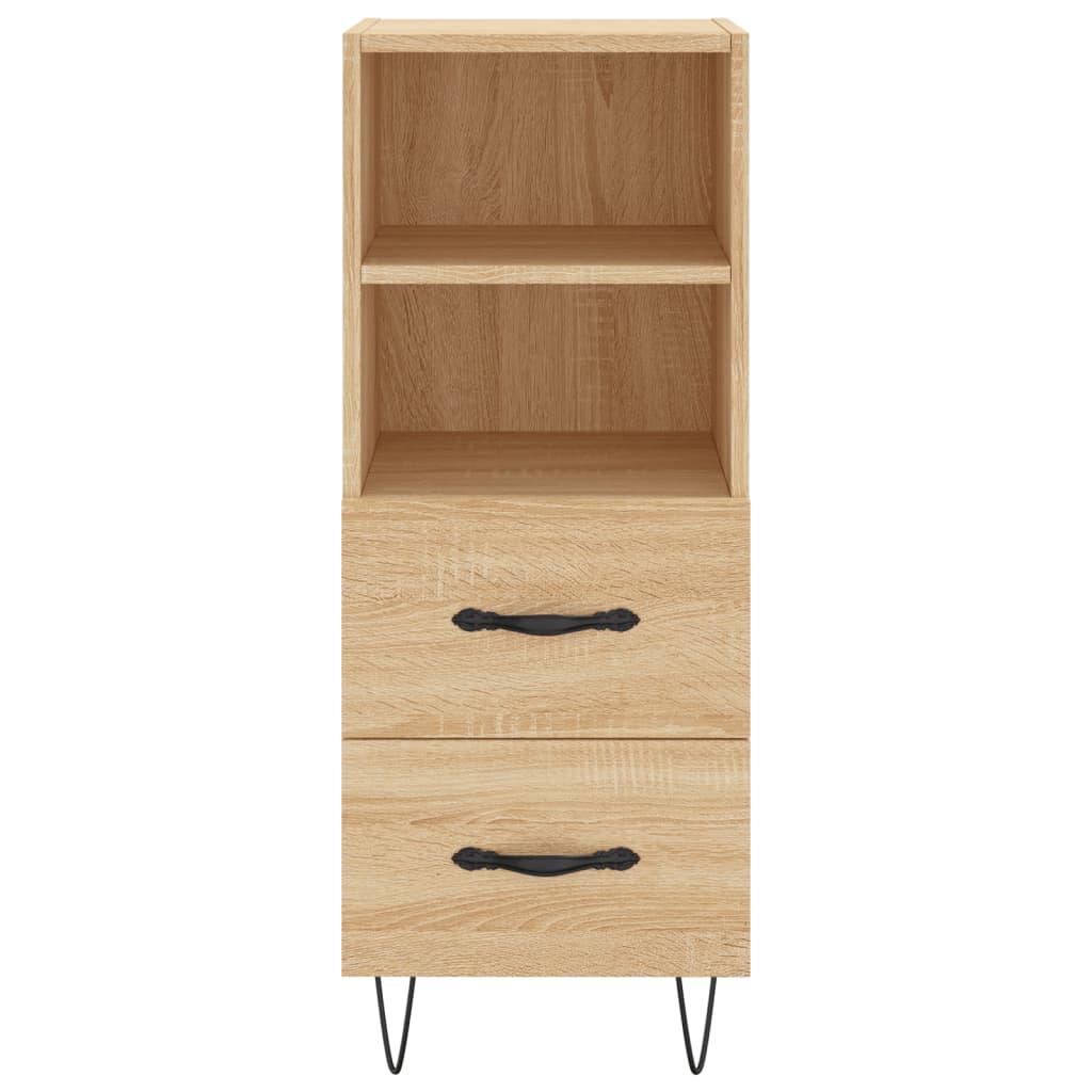 Dressoir 34,5x34x90 cm bewerkt hout sonoma eiken