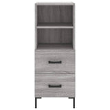 Dressoir 34,5x34x90 cm bewerkt hout grijs sonoma eikenkleurig