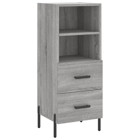 Dressoir 34,5x34x90 cm bewerkt hout grijs sonoma eikenkleurig