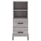 Dressoir 34,5x34x90 cm bewerkt hout grijs sonoma eikenkleurig