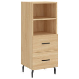 Dressoir 34,5x34x90 cm bewerkt hout sonoma eiken