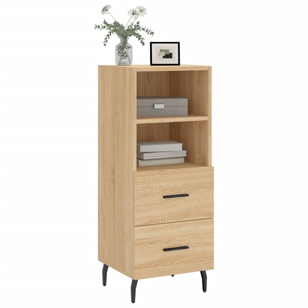 Dressoir 34,5x34x90 cm bewerkt hout sonoma eiken