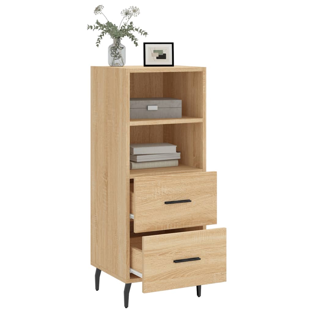 Dressoir 34,5x34x90 cm bewerkt hout sonoma eiken