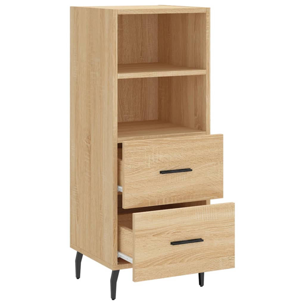 Dressoir 34,5x34x90 cm bewerkt hout sonoma eiken