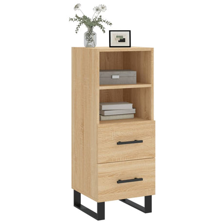 Dressoir 34,5x34x90 cm bewerkt hout sonoma eiken