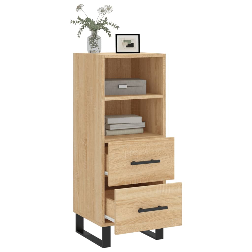 Dressoir 34,5x34x90 cm bewerkt hout sonoma eiken