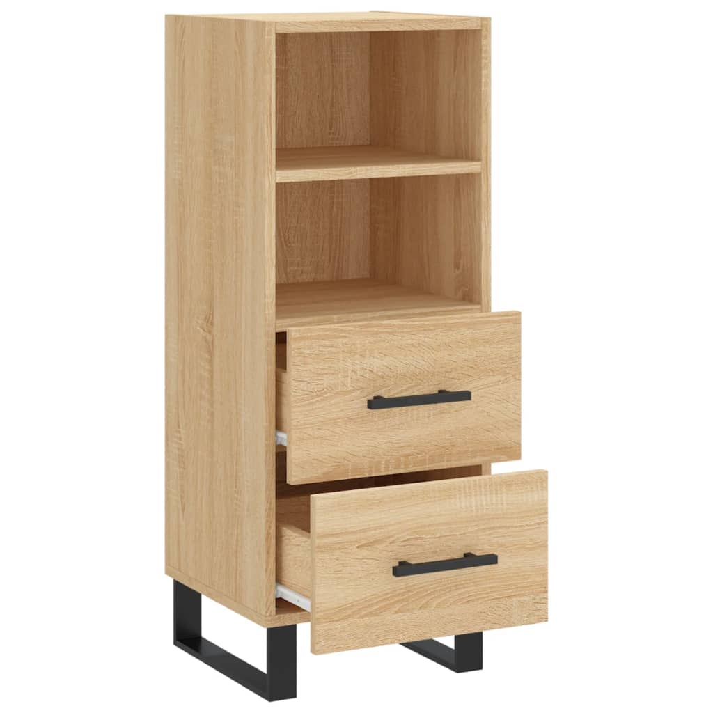 Dressoir 34,5x34x90 cm bewerkt hout sonoma eiken