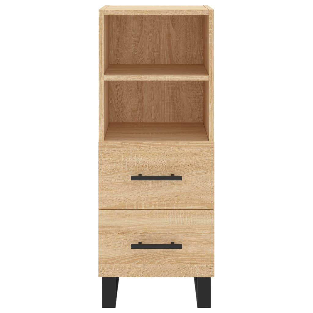 Dressoir 34,5x34x90 cm bewerkt hout sonoma eiken