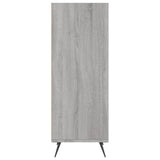 Schappenkast 34,5x32,5x90 cm bewerkt hout grijs sonoma eiken