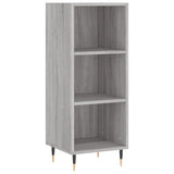 Dressoir 34,5x32,5x90 cm bewerkt hout grijs sonoma eikenkleurig