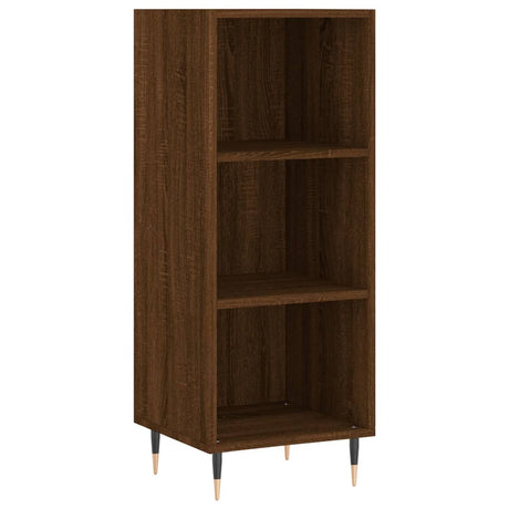 Dressoir 34,5x32,5x90 cm bewerkt hout bruin eikenkleur