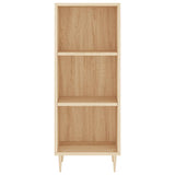 Dressoir 34,5x32,5x90 cm bewerkt hout sonoma eikenkleurig