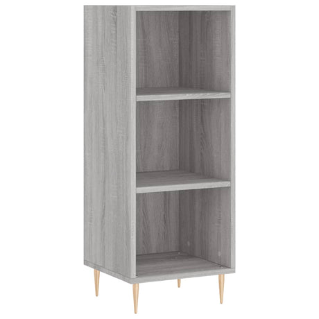 Dressoir 34,5x32,5x90 cm bewerkt hout grijs sonoma eikenkleurig