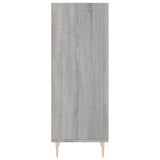 Dressoir 34,5x32,5x90 cm bewerkt hout grijs sonoma eikenkleurig