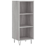 Dressoir 34,5x32,5x90 cm bewerkt hout grijs sonoma eikenkleurig