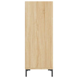 Dressoir 34,5x32,5x90 cm bewerkt hout sonoma eikenkleurig