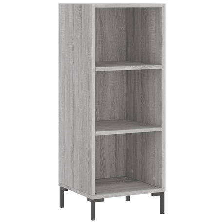 Dressoir 34,5x32,5x90 cm bewerkt hout grijs sonoma eikenkleurig