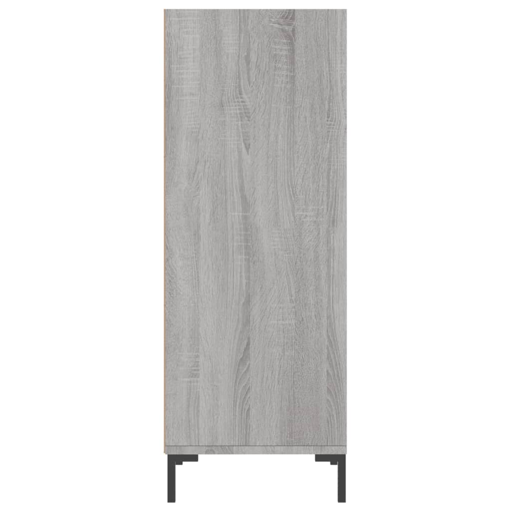 Dressoir 34,5x32,5x90 cm bewerkt hout grijs sonoma eikenkleurig