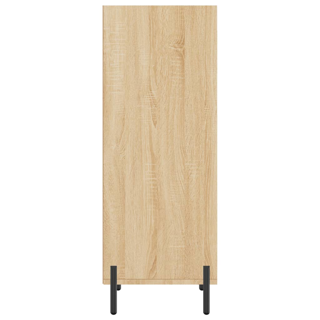 Dressoir 34,5x32,5x90 cm bewerkt hout sonoma eikenkleurig